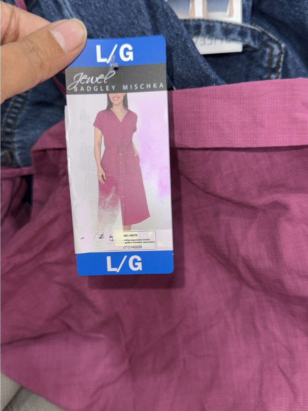 Jewel Badgley Mischka Button-Front Midi Skirt in Plum